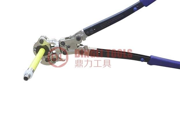 2.9 กก. DL-1432-B เครื่องมือย้ำแบบแมนนวล 14 มม. 16 มม. 20 มม. พร้อมหัวหมุนได้