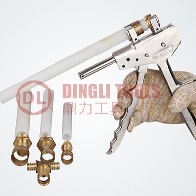 DL-1225 เครื่องมือกดท่อตามแนวแกนแบบกำหนดเองเครื่องมือชุดพกพาสำหรับอุปกรณ์ท่อ S5